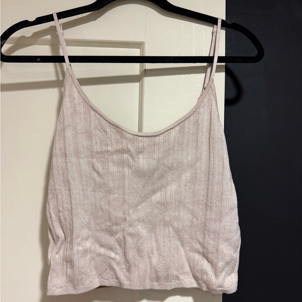Abercrombie Ribbed Tank - Beige